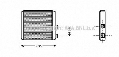 AVA QUALITY COOLING ol6321 -  Теплообменник, отопление салона